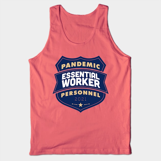 2021 Pandemic Personnel Essential Worker Tank Top by CreativeWear